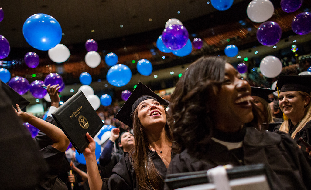 Austin Community College Fall 2017 Commencement ceremonies on Friday, December 15, 2017 at the Frank Erwin Center.